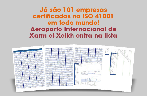 Já são 101 empresas certificadas na ISO 41001 em todo mundo! - Aeroporto Internacional de Xarm el-Xeikh entra na lista