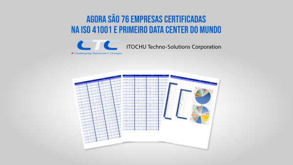 CTC certificada na Norma ISO 41001 - Agora são 76 e o primeiro data center do Mundo